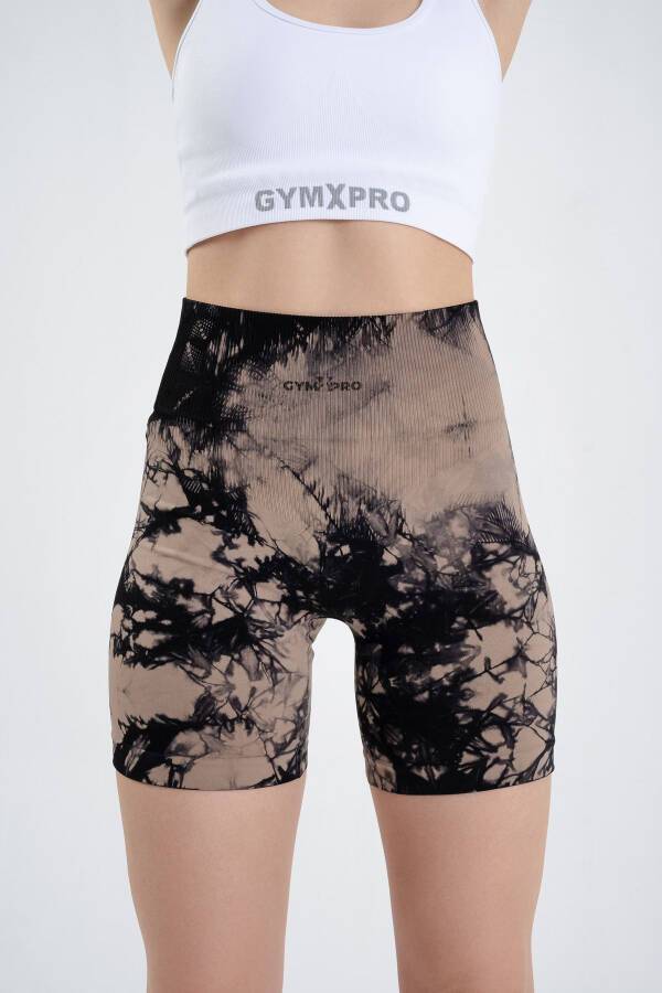 Push-up Detail Sports Tie-Dye Shorts - 5