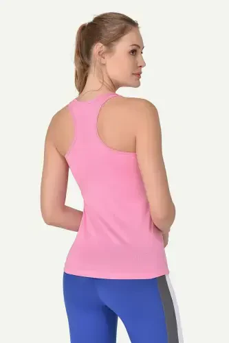 Pushti Ayollar Keng Yaka Nafas Oladigan Yelkasiz Sportchilar Mashg'uloti Tank Top Yugurish Atletik Futbolkasi 8604 - 4