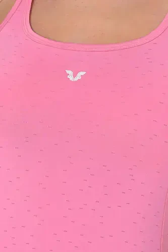 Pushti Ayollar Keng Yaka Nafas Oladigan Yelkasiz Sportchilar Mashg'uloti Tank Top Yugurish Atletik Futbolkasi 8604 - 8