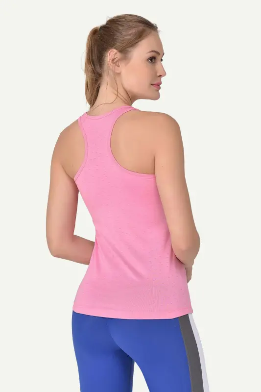 Pushti Ayollar Keng Yaka Nafas Oladigan Yelkasiz Sportchilar Mashg'uloti Tank Top Yugurish Atletik Futbolkasi 8604 - 4
