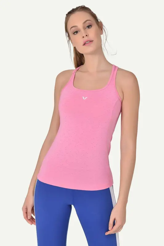 Pushti Ayollar Keng Yaka Nafas Oladigan Yelkasiz Sportchilar Mashg'uloti Tank Top Yugurish Atletik Futbolkasi 8604 - BILCEE