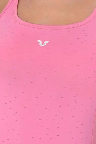 Pushti Ayollar Keng Yaka Nafas Oladigan Yelkasiz Sportchilar Mashg'uloti Tank Top Yugurish Atletik Futbolkasi 8604 - 8