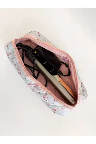 Pushti çıtır gulli soch kıvırıcı dazmol düzeltkich sumkası Airwrap Airstrait mos katta sayohat sumkası-Çıtır Gullar - GIRLSYBAGS (1)