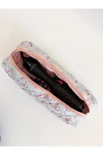 Pushti çıtır gulli soch kıvırıcı dazmol düzeltkich sumkası Airwrap Airstrait mos katta sayohat sumkası-Çıtır Gullar - 3