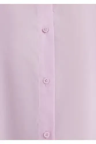 Pushti poplin ko'ylak Oversize / Keng bichim 1210103 - 7