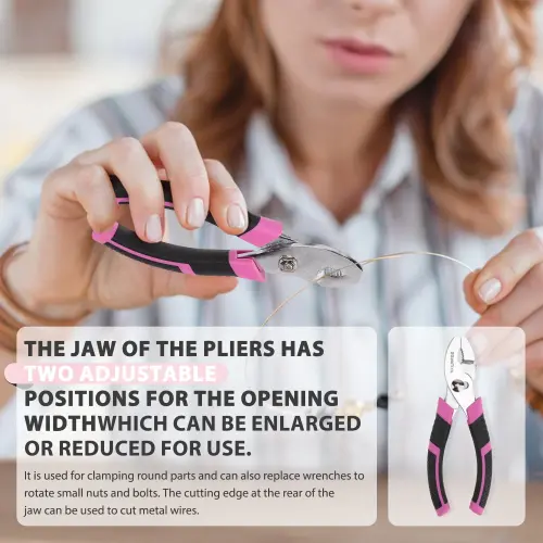 Pushti rangli asboblar to'plami, 149 qismdan iborat uy ta'mirlash uchun asosiy to'plam - Ayollar uchun kichik asboblar to'plami, uy va ofis uchun ideal - 5