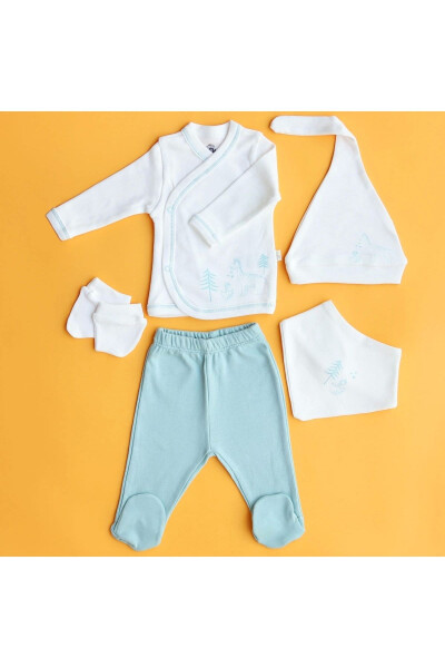 Putili Dinosaur 5-Piece Newborn Hospital Discharge Set - 2