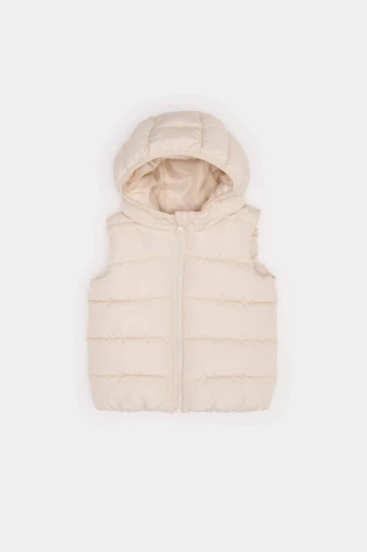Пуховик с капюшоном для девочки - 1