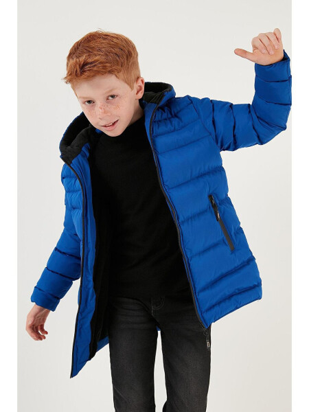 Пуховик с капюшоном и карманами на молнии 6492324 - LC WAIKIKI