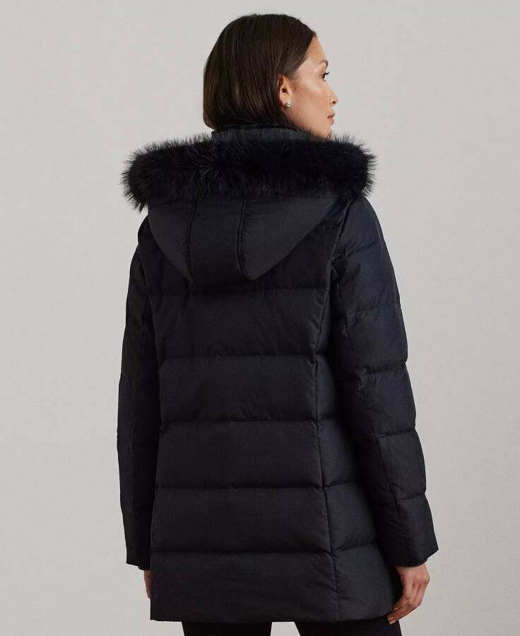 Пуховик с капюшоном Women's Hooded Crest Puffer Coat Dk Navy - 2