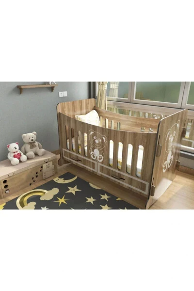 Puzzle Crib, unassembled Wooden Crib, 100x50 Cm High - ADM