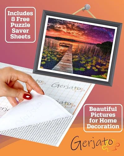 Puzzles for Adults 1000 Pieces - 20x30 in HD Quality Landscape 1000 Piece Puzzle for Adults & Families | Sturdy 2mm Adult Puzzle Pieces | 8 Jigsaw Puzzles Saver Sheets & Full-Sized 1:1 Poster Included - 4