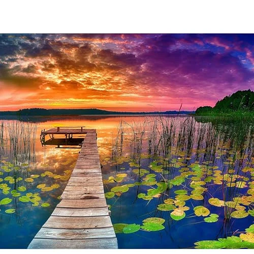 Puzzles for Adults 1000 Pieces - 20x30 in HD Quality Landscape 1000 Piece Puzzle for Adults & Families | Sturdy 2mm Adult Puzzle Pieces | 8 Jigsaw Puzzles Saver Sheets & Full-Sized 1:1 Poster Included - 6