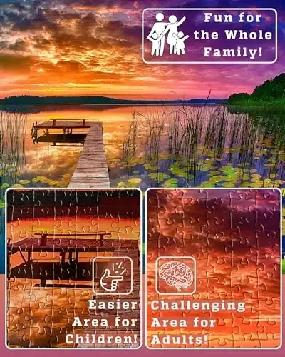 Puzzles for Adults 1000 Pieces - 20x30 in HD Quality Landscape 1000 Piece Puzzle for Adults & Families | Sturdy 2mm Adult Puzzle Pieces | 8 Jigsaw Puzzles Saver Sheets & Full-Sized 1:1 Poster Included - PUZZLES (1)