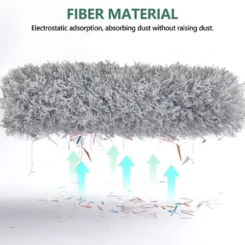 Пылеуловители SetSail сверхдлинные с удлинителем 100 дюймов для уборки, гибкая микрофибровая головка, моющаяся щетка для потолочных вентиляторов для высоких потолков, мебель - 6