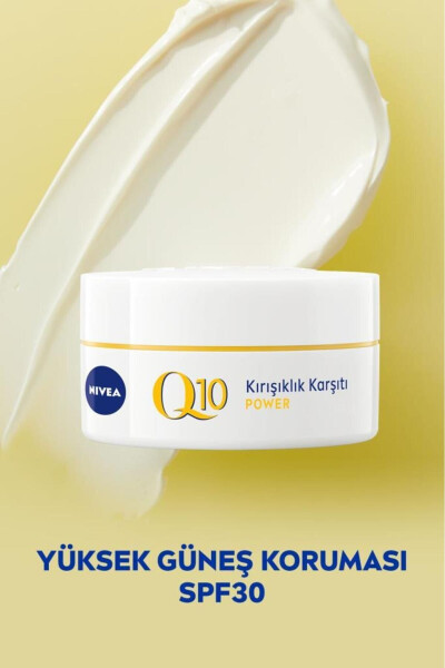 Q10 Power Kırışıklık Karşıtı Gündüz Yüz Bakım Kremi 50ml, SPF30 Güneş Koruma, Q10 ve Keratin - 8