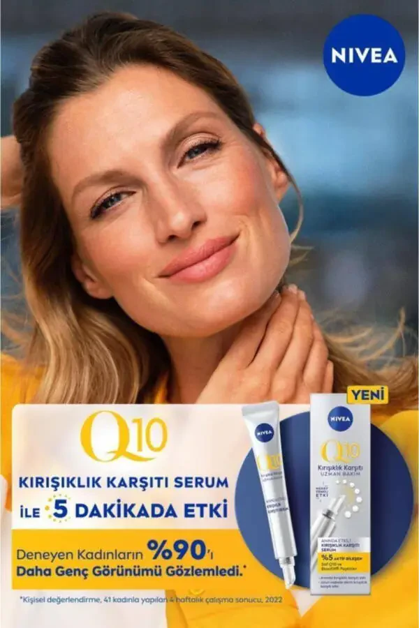 Q10 Tez Ta'sirli Ajinlarga Qarshi Serum 15ml, Mahkamlovchi, Hajm Beruvchi, Namlovchi - 1