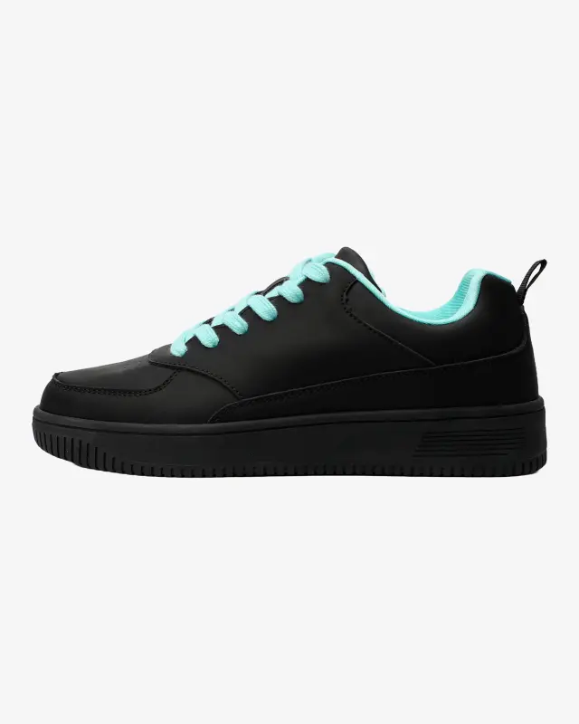 QADAM LOW Sneakers - BLACK / TIFFANY - 7SABER