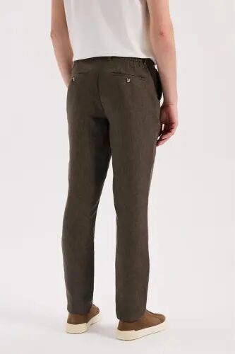 Qahva Comfort Fit Beli Lastikli Jagger Shim - 4