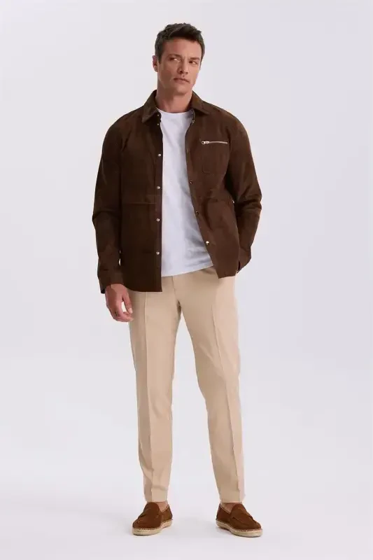 Qahva rang Comfort Fit 100% charm charmli bolalar ko'ylagi - 1