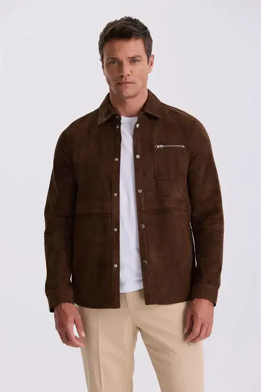 Qahva rang Comfort Fit 100% charm charmli bolalar ko'ylagi - 2