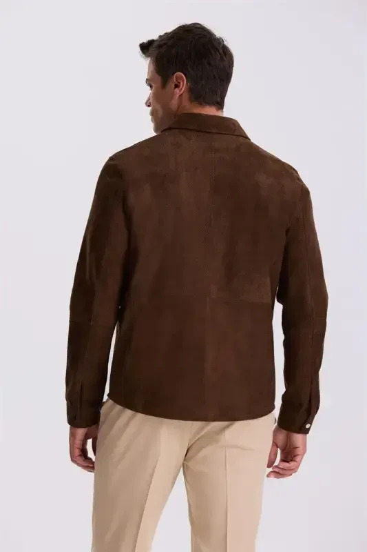 Qahva rang Comfort Fit 100% charm charmli bolalar ko'ylagi - 4