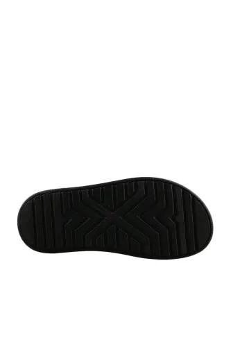 Qahva Rang Haqiqiy Teri Tasmali Tafsilotli Sandal - 4