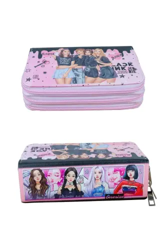 Qalam qutisi Black Pink Blink Vegan Charm uch qismli (qalamdon)-Black Pink Blink Pushti - 3