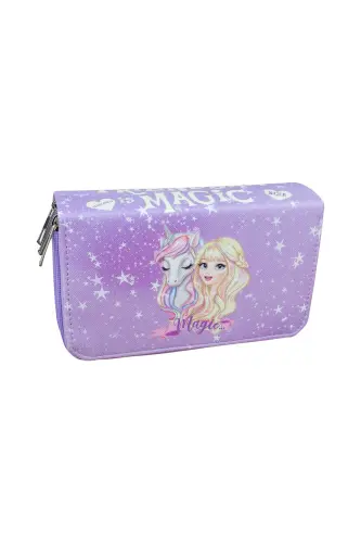 Qalam qutisi Magic Unicorn Lila Vegan Teri Uch Bo'lmali (qalamdon)-Magic Unicorn Lila - ONESIZE (1)