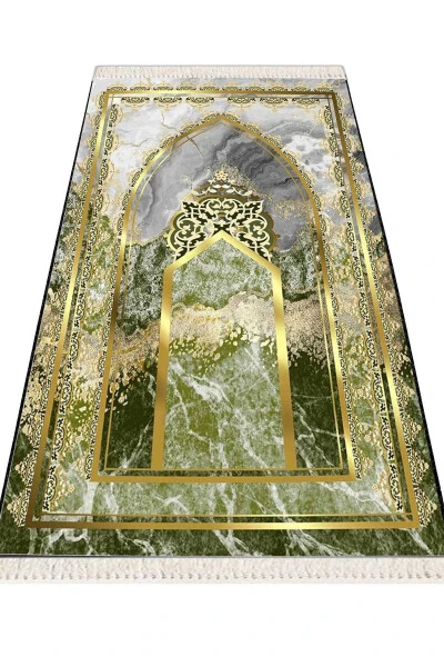 Qalin G'ubkali Yumshoq Palos Yuvish mumkin Mehria To'y sovg'asi Namozlik Buklanadigan (70X120CM) - 10