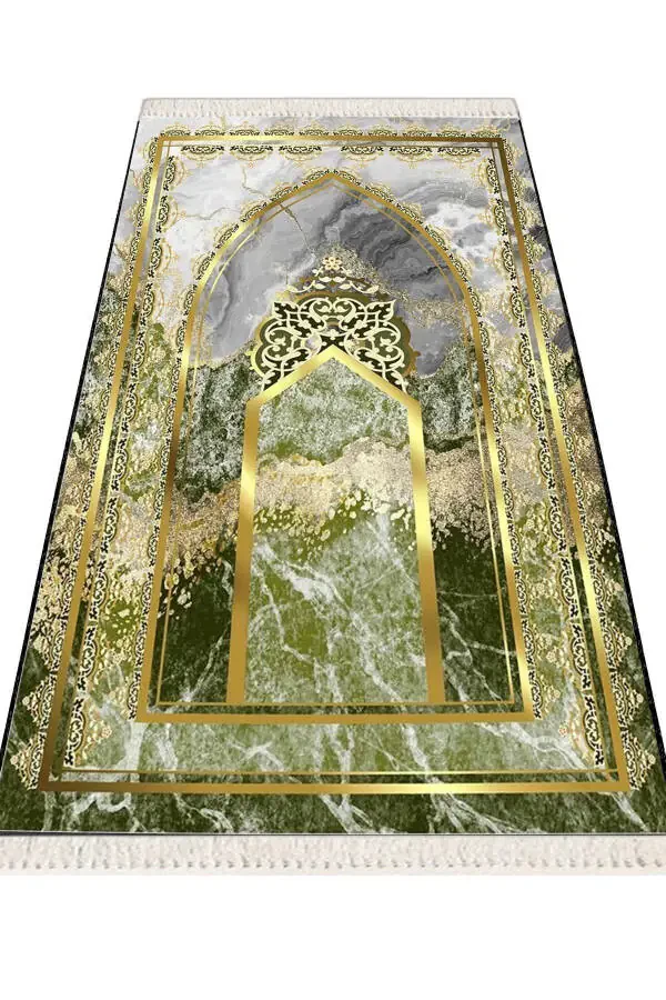 Qalin G'ubkali Yumshoq Palos Yuvish mumkin Mehria To'y sovg'asi Namozlik Buklanadigan (70X120CM) - 10