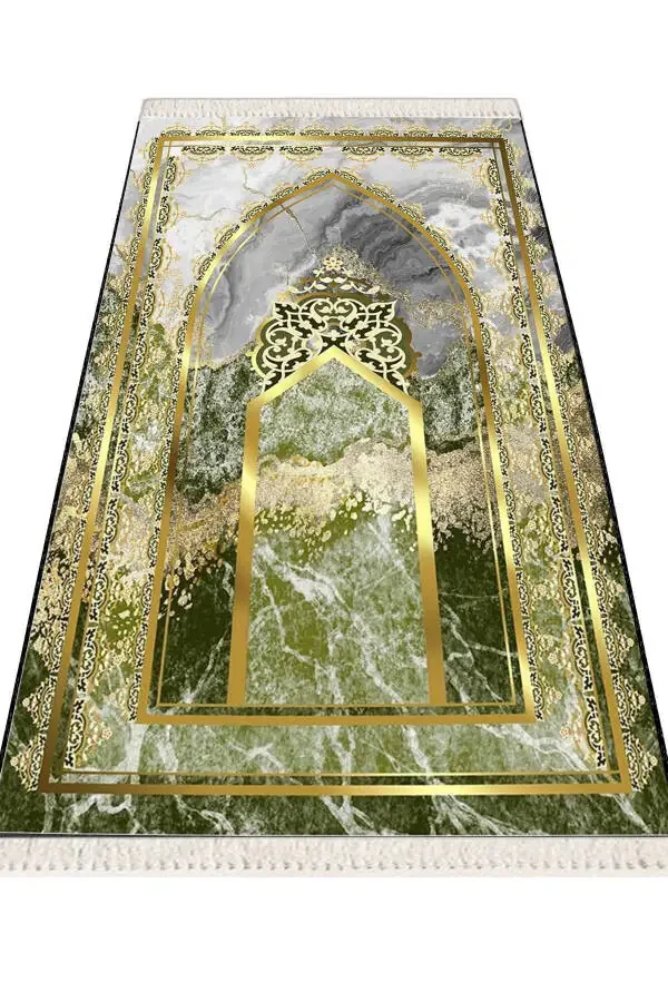 Qalin G'ubkali Yumshoq Palos Yuvish mumkin Mehria To'y sovg'asi Namozlik Buklanadigan (70X120CM) - 8