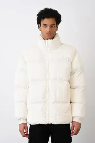 Qalin Kordevoy Puffy Ko'ylagi - İLKCET MODA (1)