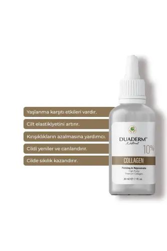 Qarishga qarshi, mahkamlovchi va yangilovchi kollagen 10% serum 30ml - DUADERM (1)