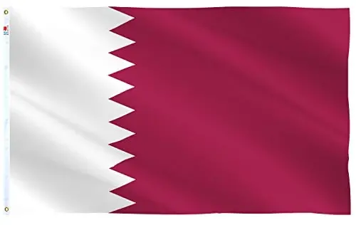Qatar Flag 3x5Ft New- Large 100D Polyester For Moderate Outdoor Indoor Qatari Flags House Decoration Yard Garden Gifts Banner - 1