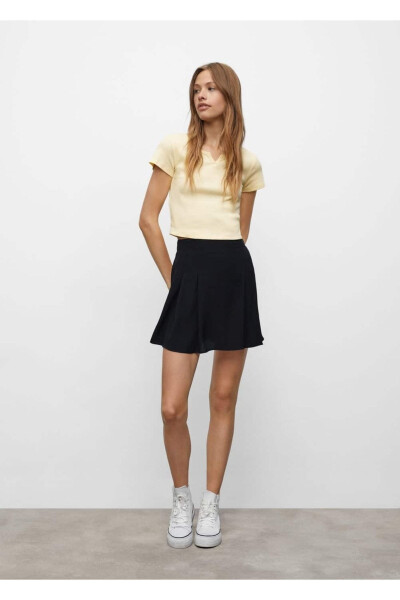 Qatlamali mini yubka - MANGO TEEN