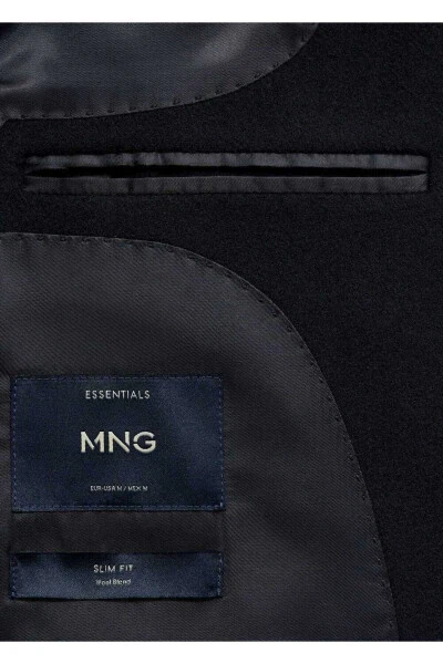 Qayta ishlangan jun uzun palto - 3