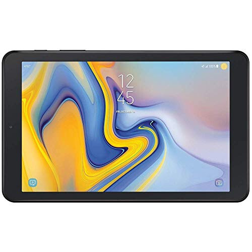 Qayta tiklangan Samsung Galaxy Tab A 8.0 (32GB, 2GB, Wi-Fi + Cellular) 4G LTE plansheti, GPS, GSM AT&T qulfidan chiqarilgan (T-Mobile, Metro, Cricket, Straight Talk) AQSh kafolati SM-T387A (Qora, 64GB SD to'plami) - 4