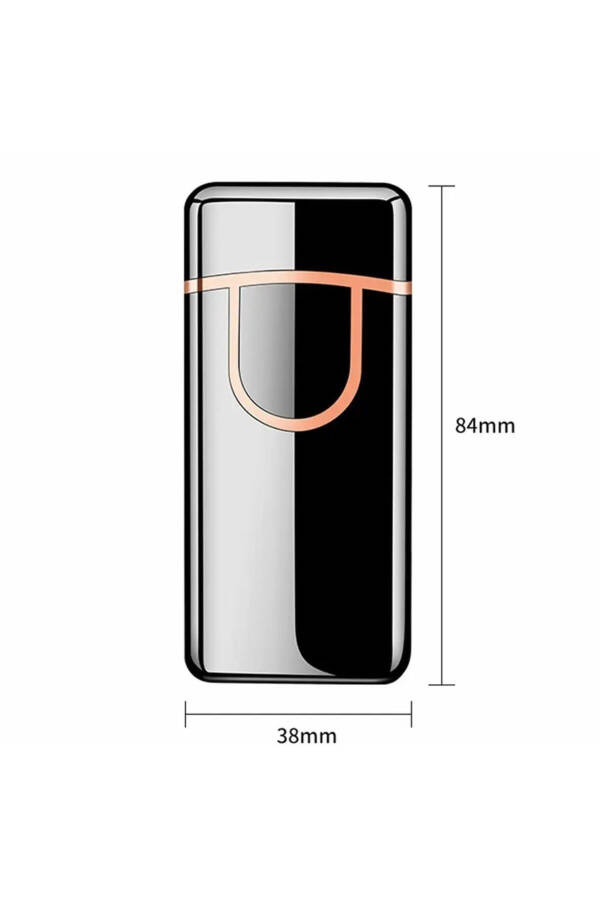 Qayta zaryadlanadigan va gazli Turbo yoqutgich Qora rangli Usb yoqutgich - 6