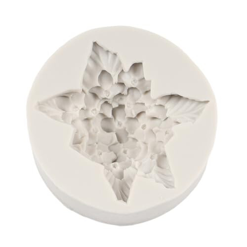 QDMOLDS Flower Silicone Molds Hydrangea Flower Fondant Mold for Cake Decoration Cupcake Topper Chocolate Candy Sugar Craft Polymer Clay Gum Paste - 7