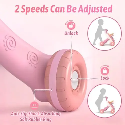 QDRAGON 3 in 1 Baby Walker and Activity Center for Baby Girl, Toddler, Learning to Walk, Sit to Stand, Early Learning Push Toys for Infant 6-12 Months Pink - 5