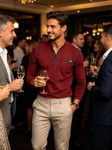 Qekoma Men's Henley Shirts Short/Long Sleeve Casual Cotton T-Shirt | True Classic Tees，V Neck Tshirts，Button Stylish，Summer Shirt，Work，Daily Use Top - 3