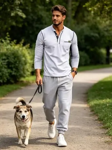 Qekoma Men's Henley Shirts Short/Long Sleeve Casual Cotton T-Shirt | True Classic Tees，V Neck Tshirts，Button Stylish，Summer Shirt，Work，Daily Use Top - QEKOMA (1)