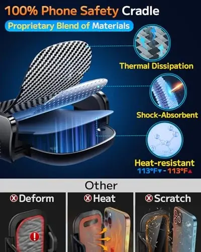 Qifutan avtomobil uchun telefon ushlagichlari Avtomobil uchun telefon o'rnatish Avtomobil o'rnatish uchun Oyna oynasi Asboblar paneli Havo chiqarish joyi Universal qo'lsiz avtomobil Uyali telefon ushlagichi iPhone Smartphone Kamera o'rnatish moslamalari uchun mos - 5