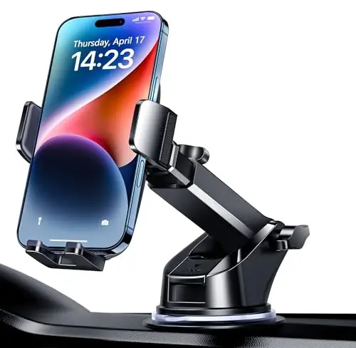Qifutan Universal Car Phone Holder Automobile Cell Phone Holder Car Mount for iPhone Universal Car Dashboard Mount Fit All Phones Cell Phone Camera Mounts - 1
