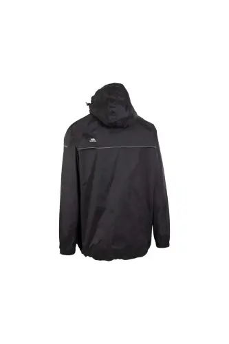 Qikpac X - Unisex Packaway Tp75 Unisex Qora Yomg'ir Palto - Qora - TRESPASS (1)