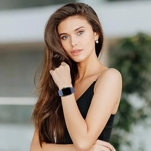 Qimela Sport Loop Compatible with Apple Watch Band 38mm 40mm 41mm 42mm 44mm 45mm 46mm 49mm for Women Men,Magnetic Strap Stretchy Braided Wristband for iWatch Series 11 10 9 8 7 6 5 4 SE Ultra 3 2 1 - 3