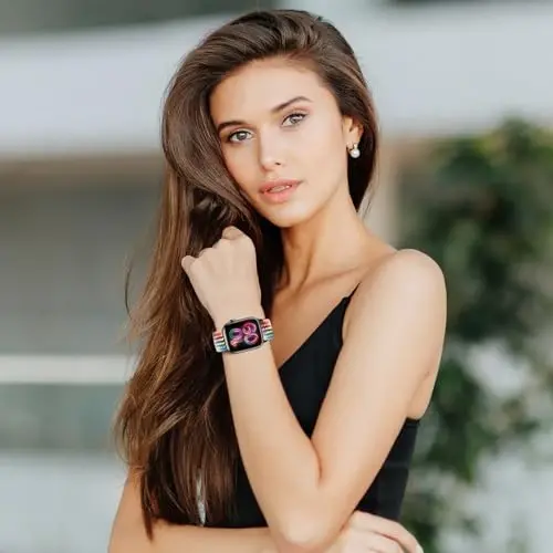 Qimela Sport Loop Apple Watch Band 38mm 40mm 41mm 42mm 44mm 45mm 46mm 49mm ayollar va erkaklar uchun mos, magnitli, cho'ziluvchan, iWatch Series 11 10 9 8 7 6 5 4 SE Ultra 3 2 1 bilaguzuk - 3