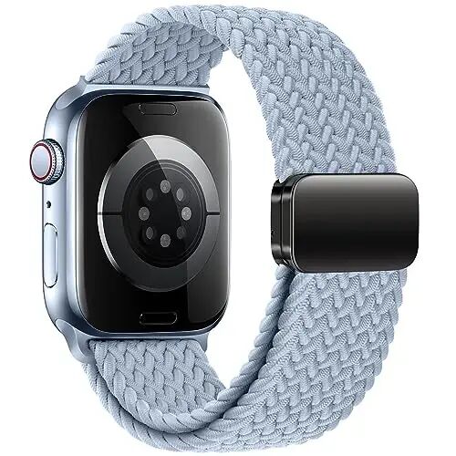 Qimela Sport Loop Compatible with Apple Watch Band 38mm 40mm 41mm 42mm 44mm 45mm 46mm 49mm for Women Men,Magnetic Strap Stretchy Braided Wristband for iWatch Series 11 10 9 8 7 6 5 4 SE Ultra 3 2 1 - 2