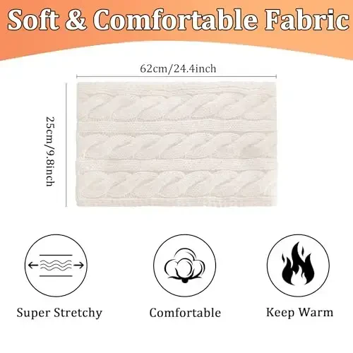 Warm Scarf for Winter Women & Men, Knit Wool Loop Infinity Scarves Thick & Chunky Neck Warmer For Cold Weather U-SY-WS7 - 3